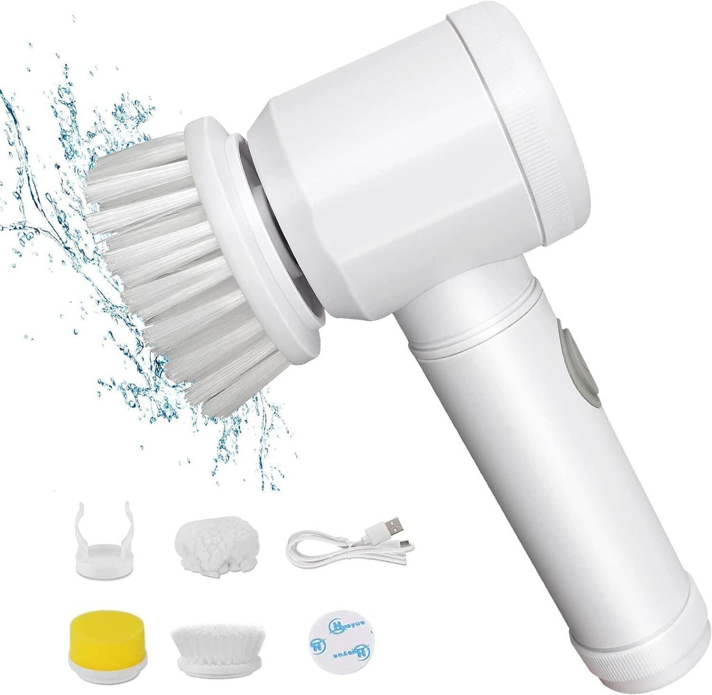 5-in-1 Electric Spin Scrubber | Multi-Functional Cleaning Brush for Bathroom, Kitchen & Floors